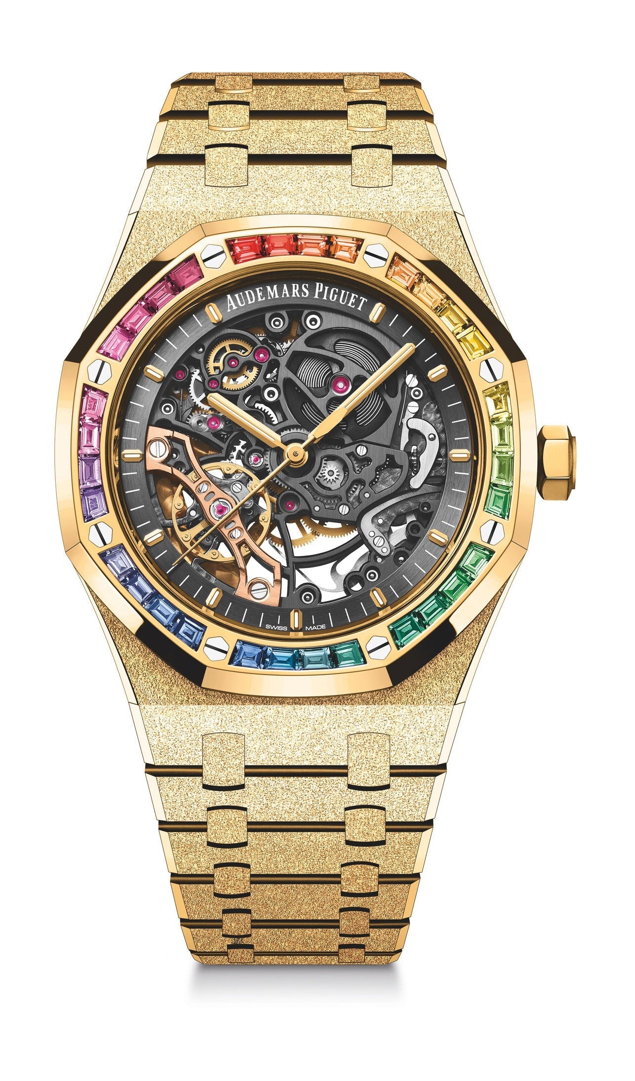 Audemars Piguet Royal Oak Frosted Gold Double Balance Wheel Openworked
