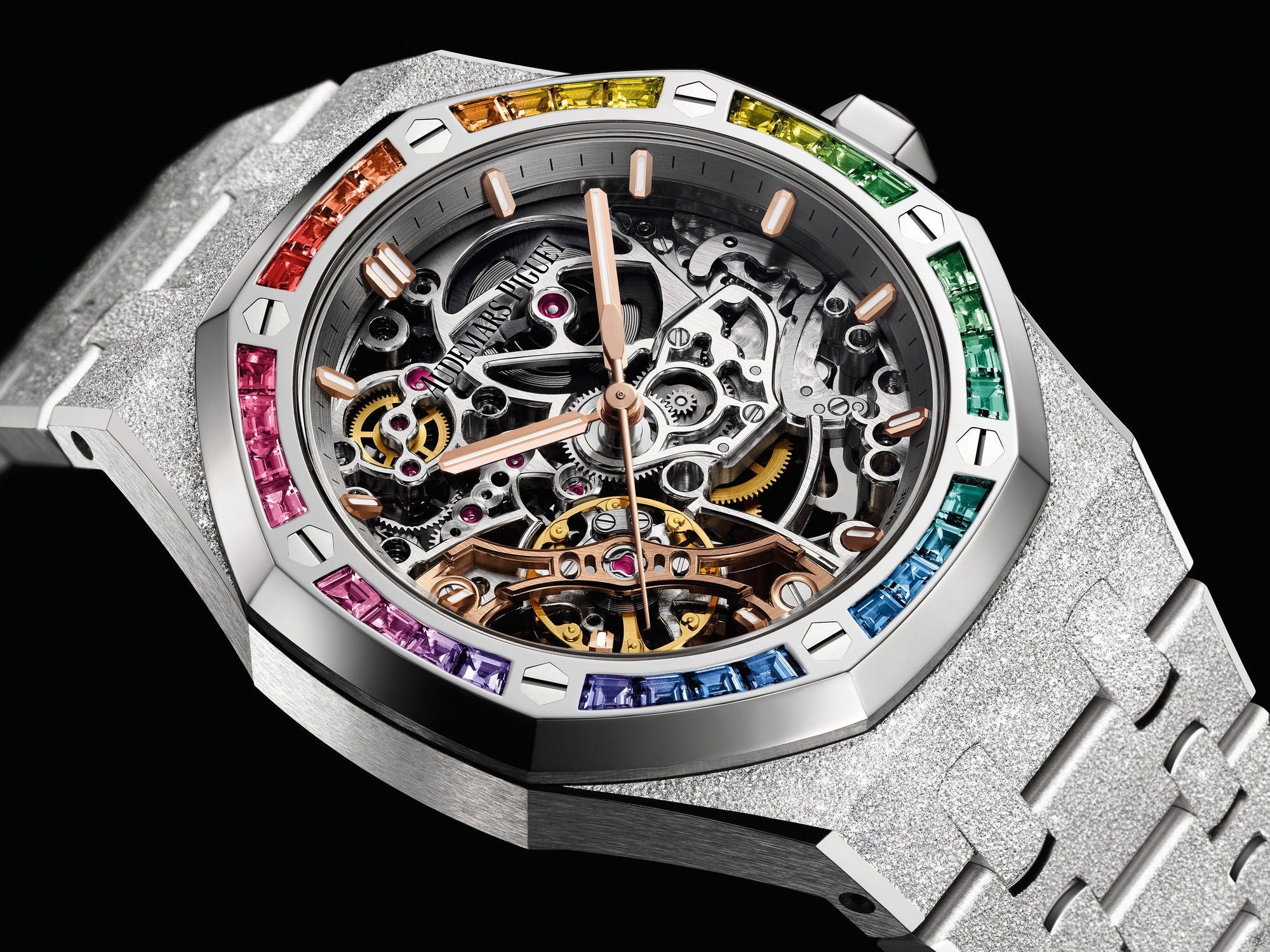Audemars Piguet Royal Oak Frosted Gold Double Balance Wheel Openworked
