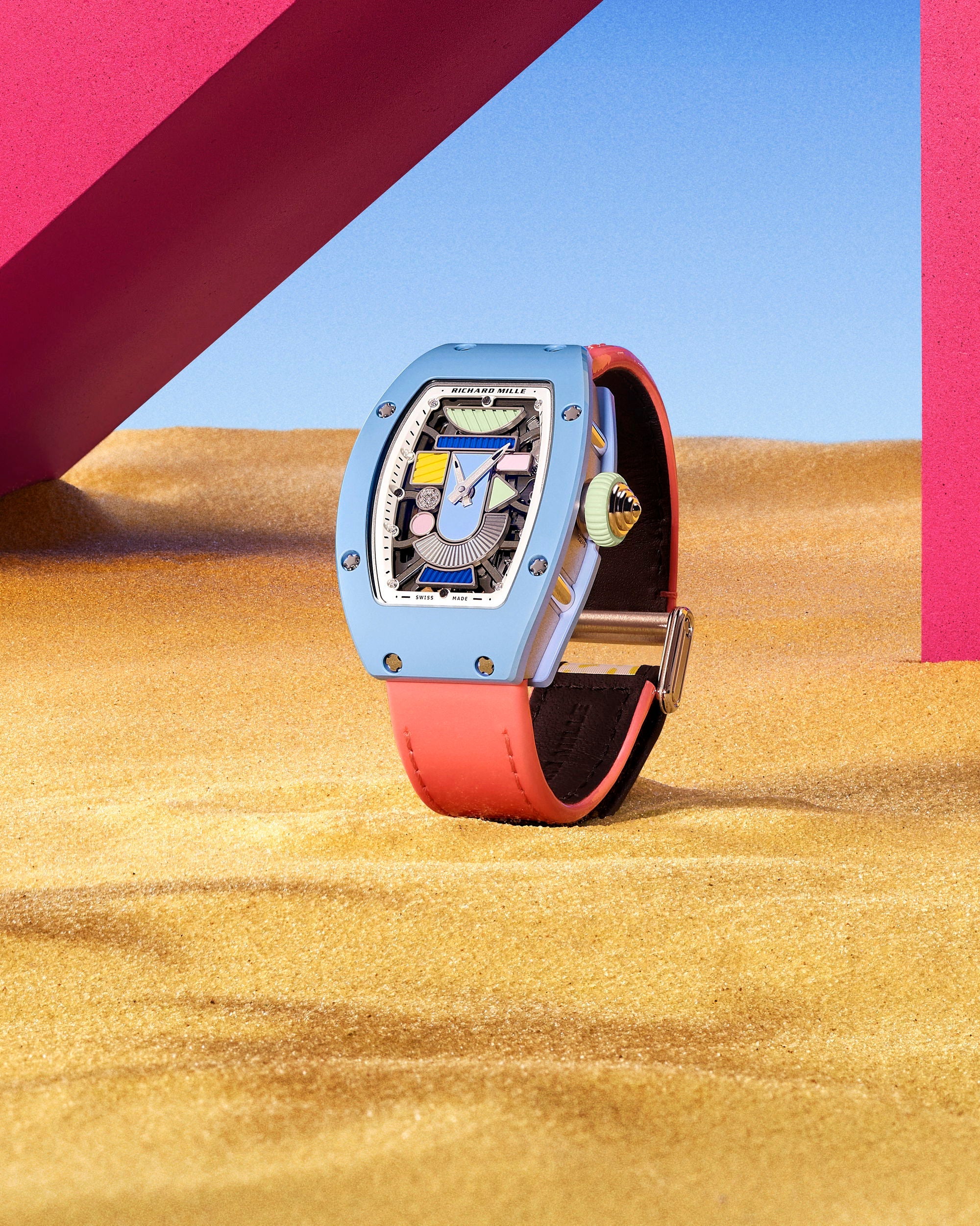 Richard Mille RM 07-01 Automatic Winding Coloured Ceramics Powder Blue