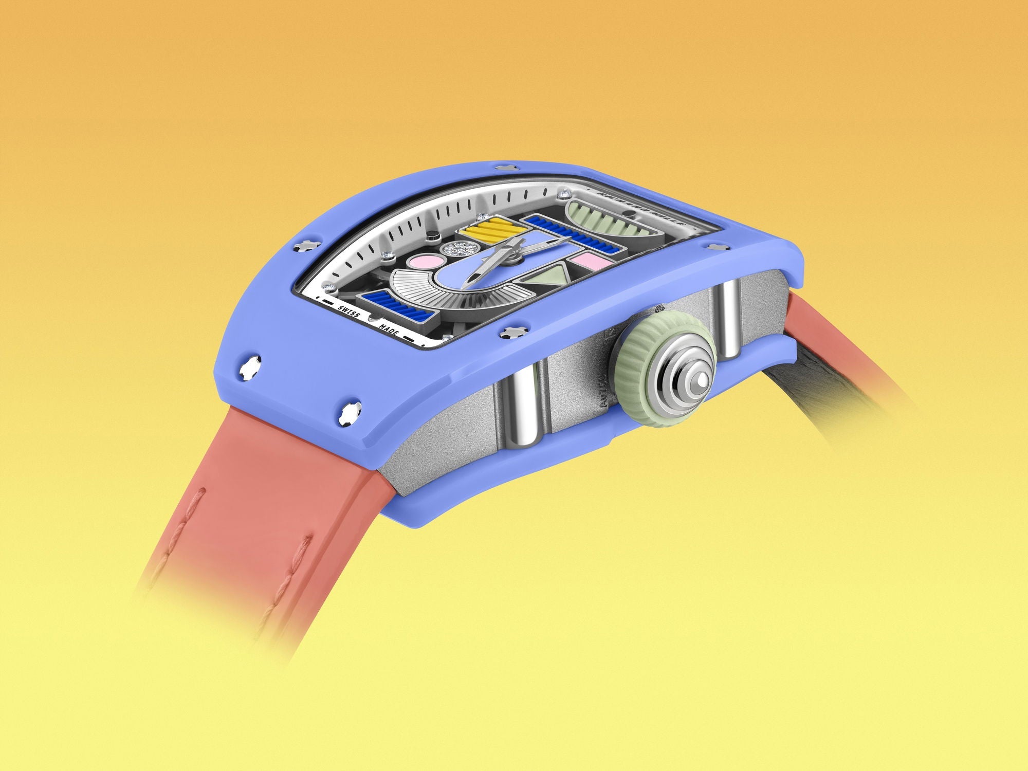 Richard Mille RM 07-01 Automatic Winding Coloured Ceramics Powder Blue