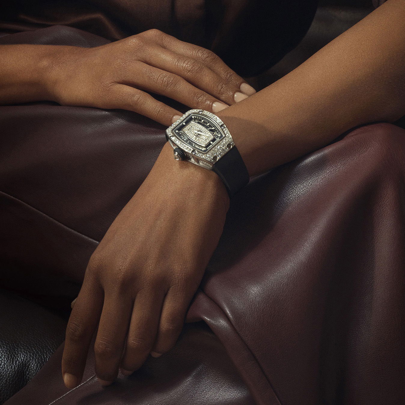 Richard Mille RM 07-01 Automatic Winding White Gold Baguette