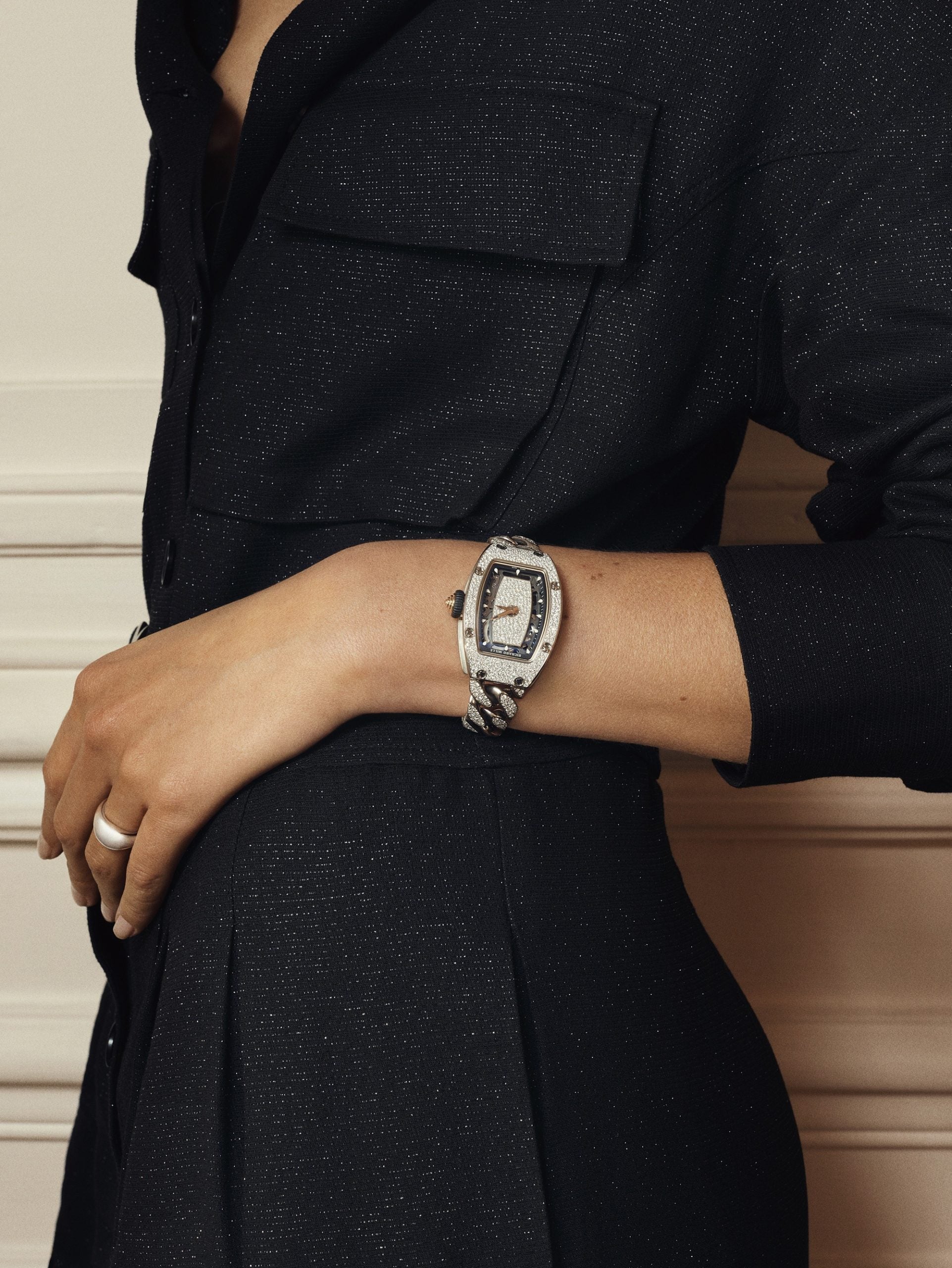 Richard Mille RM 07-01 Automatic Winding White Gold Gourmette