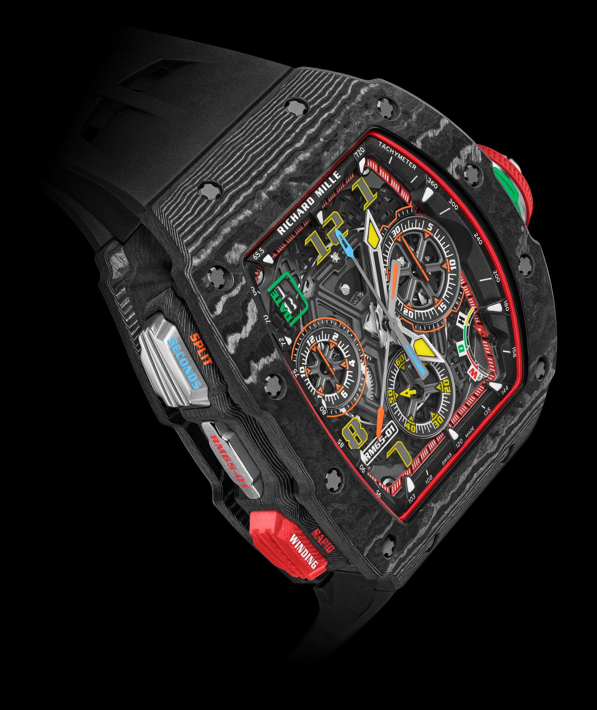 Richard Mille RM 65-01 Automatic Split-Seconds Chronograph Carbon TPT®